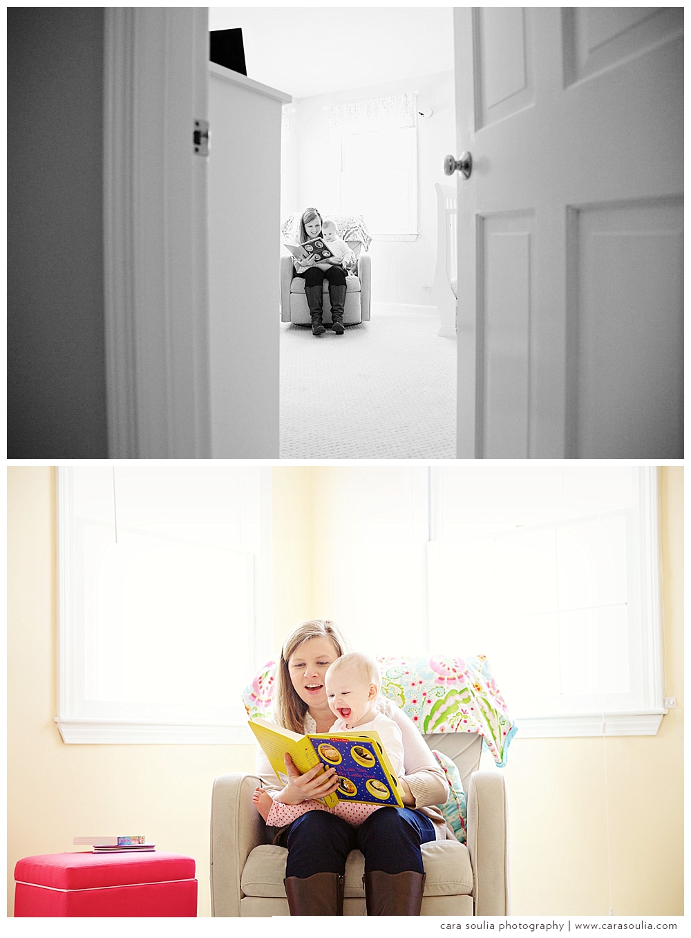 mom and baby girl photos at home needham