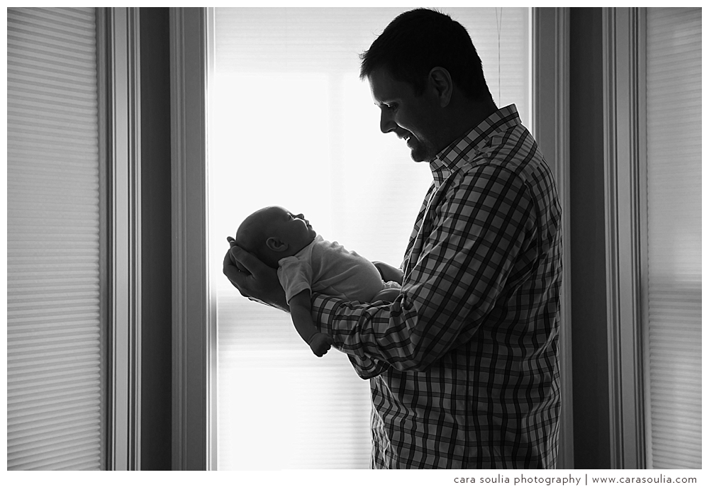 boston father daughter newborn photo session