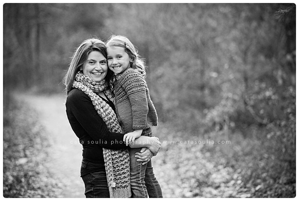 black and white mother daughter portrait massachusetts