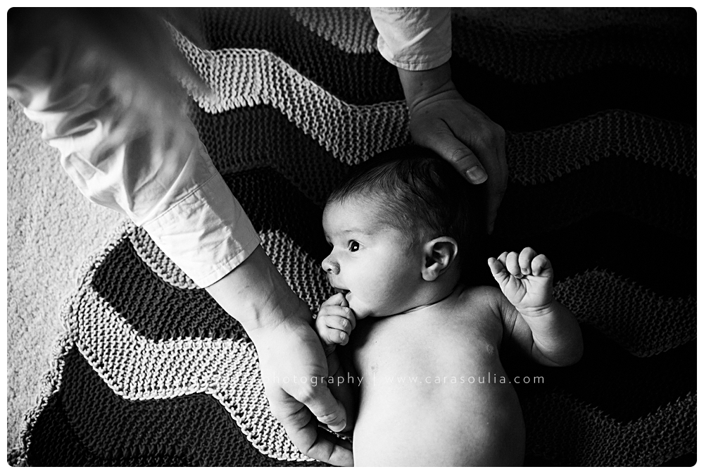 amazing black and white newborn portraits