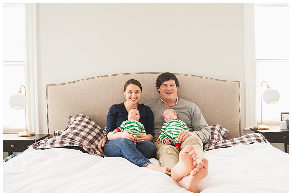 newborn family photo session at home boston