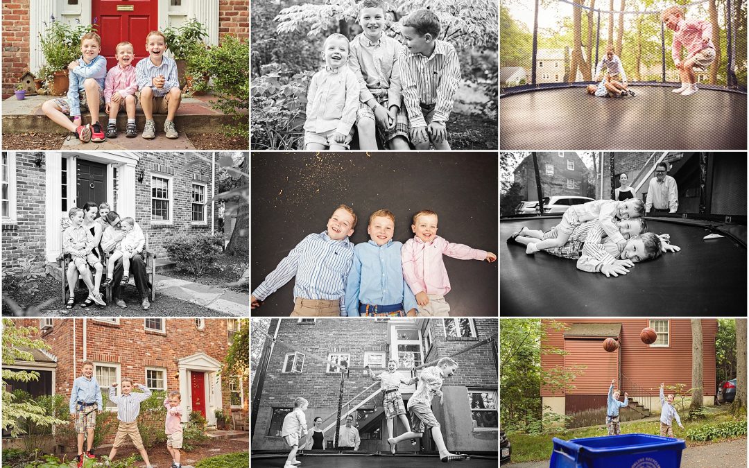 At home with the boys | Family Photographer Brookline MA