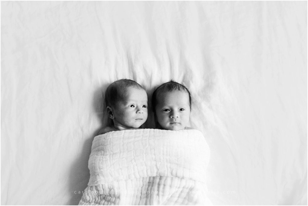 Massachusetts Twin Newborn Session Cara Soulia Photography
