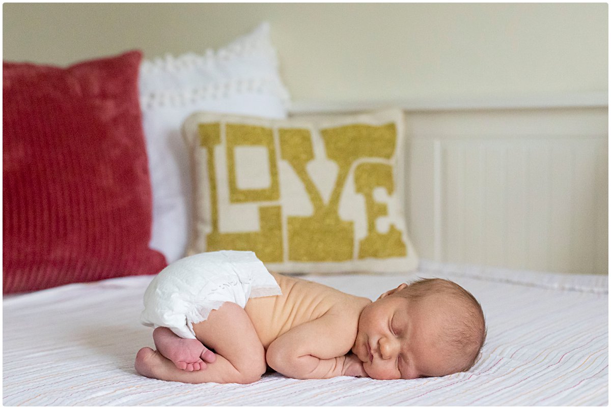 Simple beautiful Boston newborn photography portrait