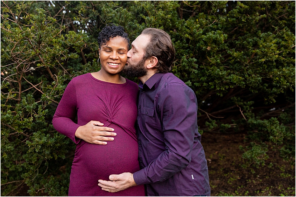 couple in love at boston maternity photo session