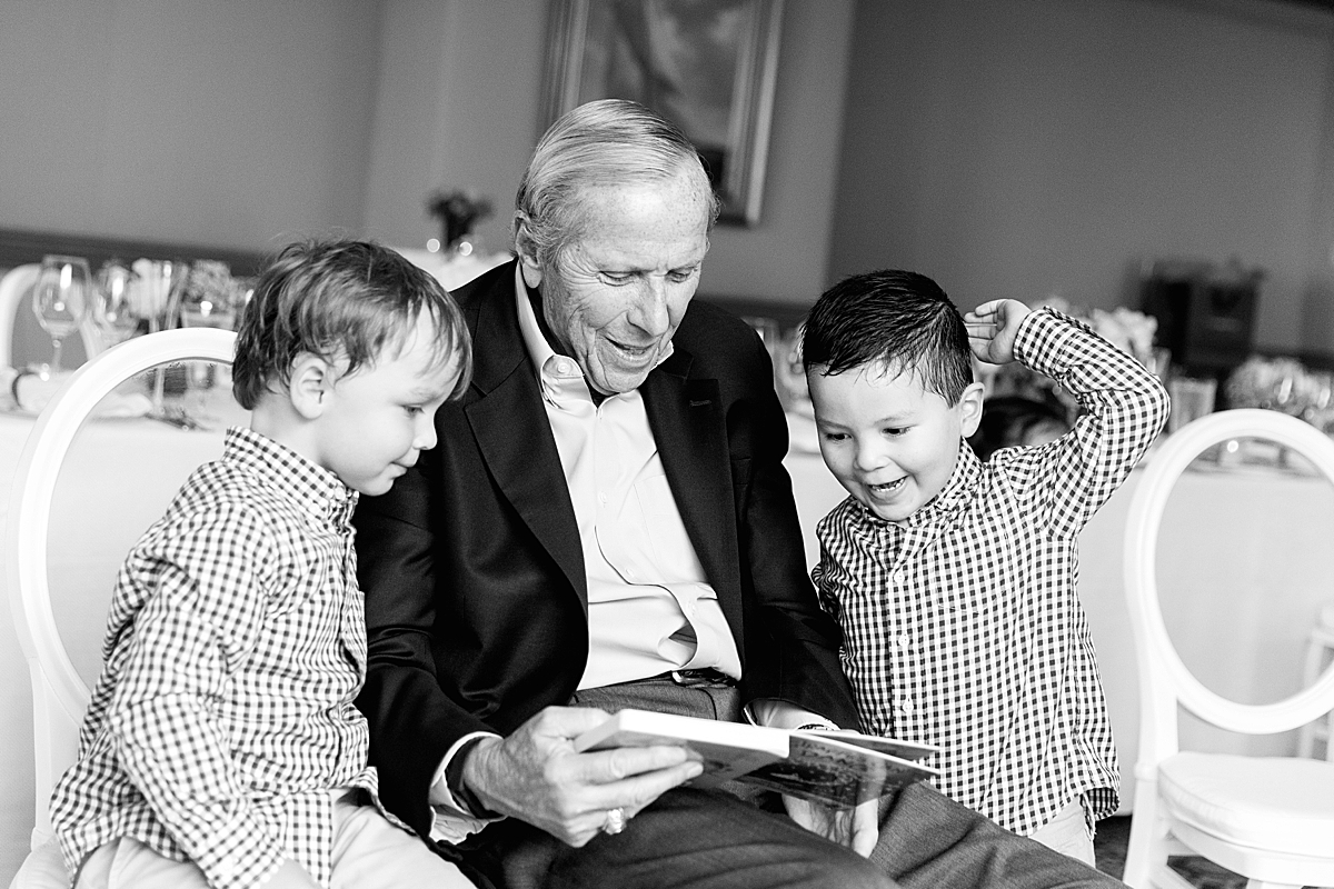 grandfather with grandchildren boston family event photographer