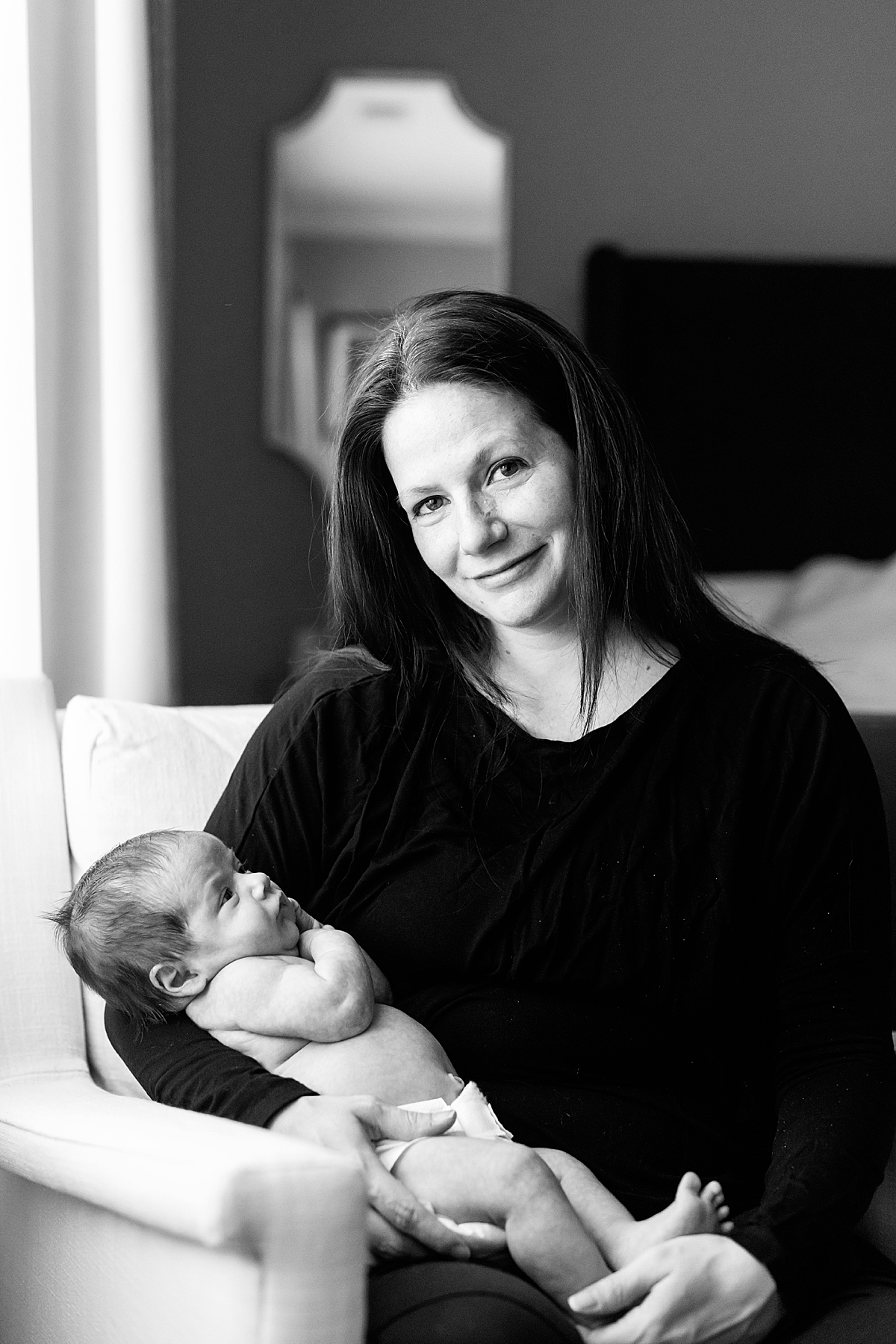 mother with newborn baby photographer boston